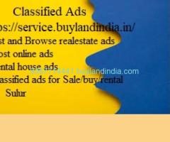 Post free Rental House Classified Ads in Sulur Coimbatore